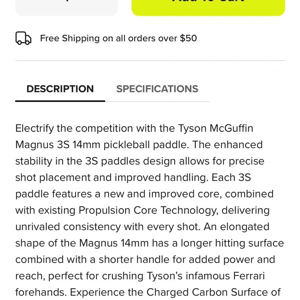 Joola Pickleball Paddle - Pink Trim / black - Picture 15 of 15